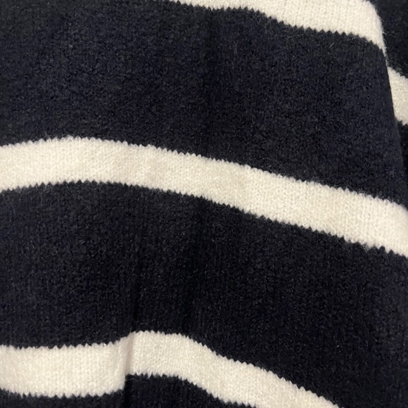 WORKSHOP Black and White Striped Sweater - Picture 3 of 5